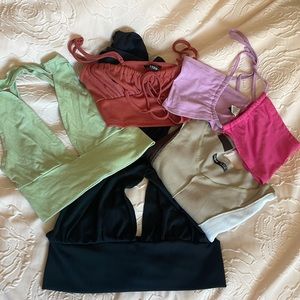 TINY SHEIN TOP BUNDLE. Party crop top assortment all from shein all size small/4